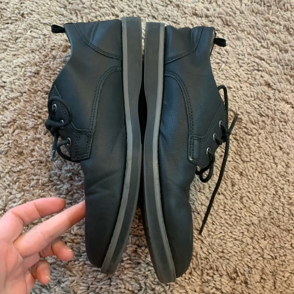 Wonder Nation Classic Dress Shoes Lace Up Black Size 5
